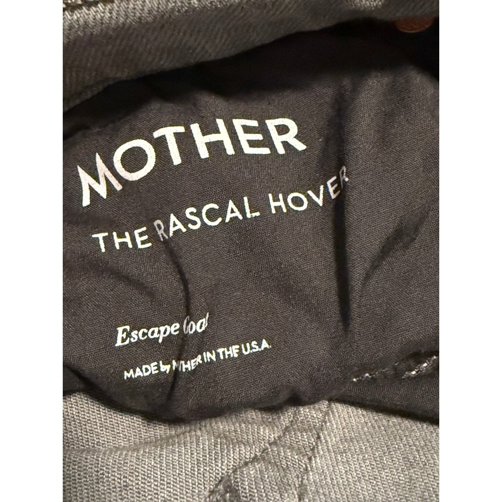 Mother The Rascal Hover Straight Leg Jeans Grey High Rise Slim Stretch Denim 29 - Picture 10 of 12